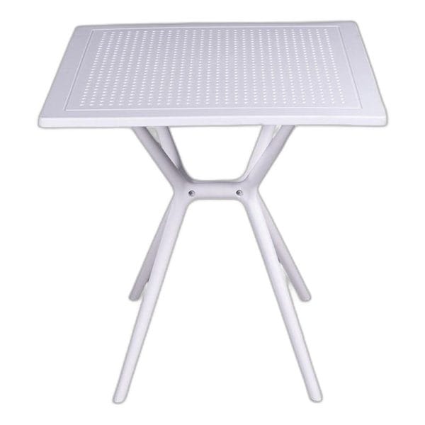Bàn cafe vuông 70cm nhựa đúc nhiều màu