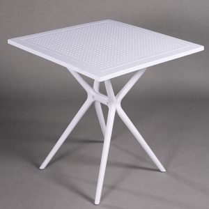 Bàn cafe vuông 70cm nhựa đúc nhiều màu - hình 1