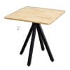 Bàn cafe vuông 70x70cm gỗ cao su CFD68266