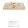 Bàn cafe vuông 70x70cm gỗ cao su CFD68279