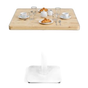 Bàn cafe vuông 70x70cm gỗ cao su CFD68279