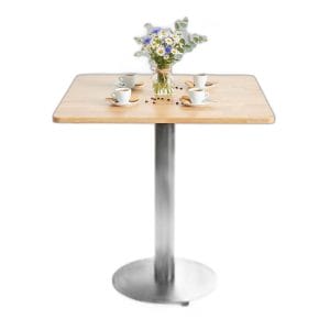 Bàn cafe vuông 70x70cm gỗ cao su CFD68287