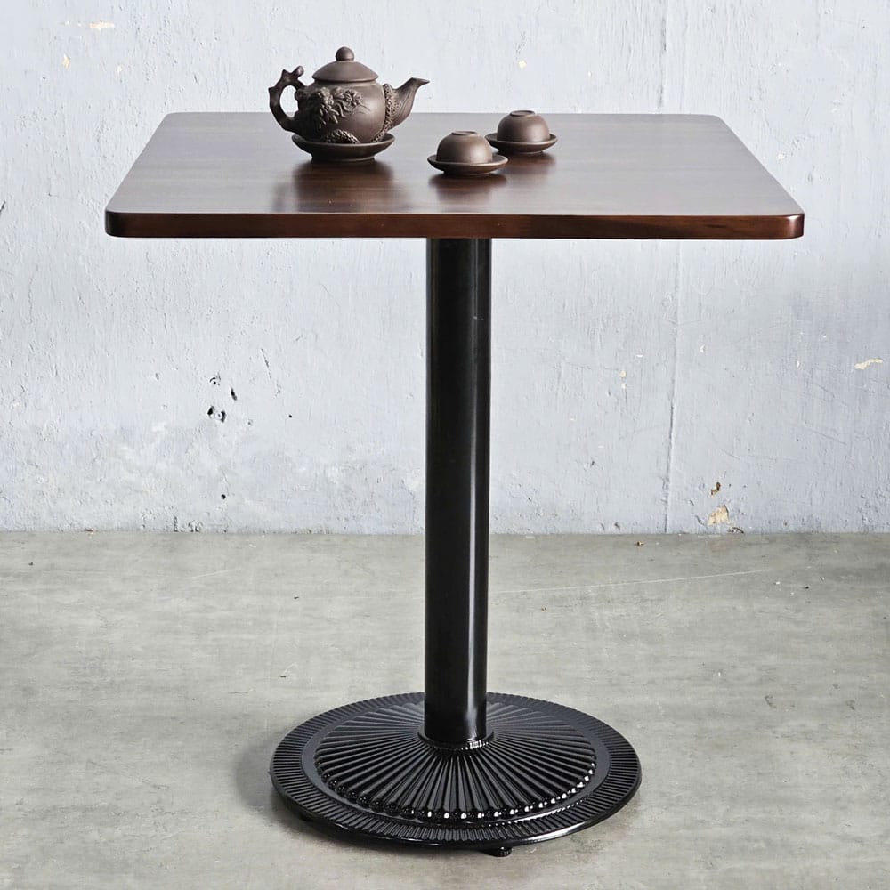 Bàn cafe vuông 70x70cm gỗ tràm chân sắt đế đúc CFD68250 Bàn cafe vuông 70x70cm gỗ tràm chân sắt đế đúc CFD68250 - hình 4