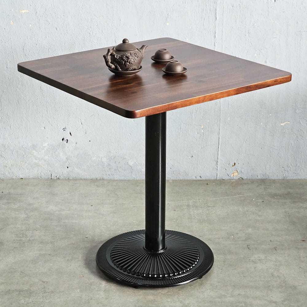 Bàn cafe vuông 70x70cm gỗ tràm chân sắt đế đúc CFD68250 Bàn cafe vuông 70x70cm gỗ tràm chân sắt đế đúc CFD68250 - hình 5