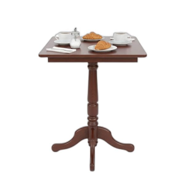 Bàn cafe vuông chân Rustic gỗ cao su CFD68283