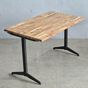 Bàn chữ nhật 120x70cm gỗ tràm chân sắt BA68240 - hình 1
