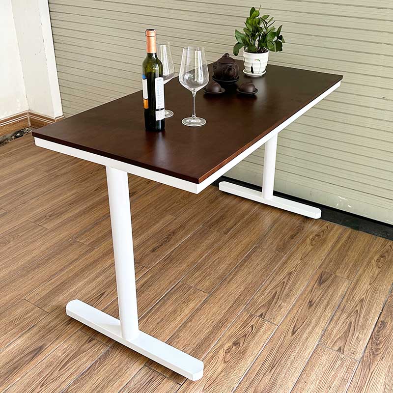 Bàn chữ nhật Cafe, nhà hàng gỗ tự nhiên chân sắt CFD68157 Bàn chữ nhật Cafe, nhà hàng gỗ tự nhiên chân sắt CFD68157 - hình 5