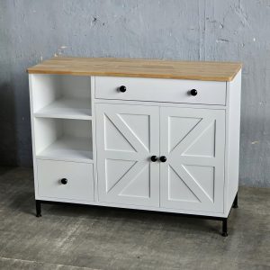 Bàn đảo bếp 104x41x80cm gỗ cao su - hình 1