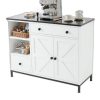 Bàn đảo bếp 104x41x80cm gỗ cao su mặt đá