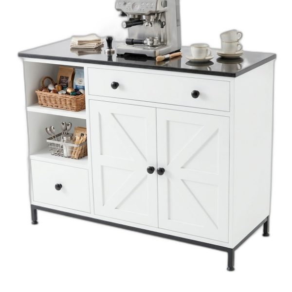 Bàn đảo bếp 104x41x80cm gỗ cao su mặt đá