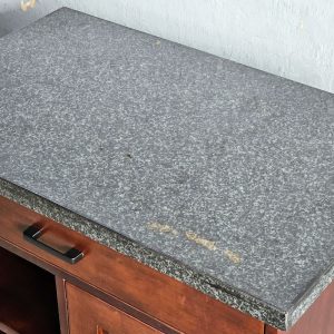 Bàn đảo bếp 80x50x87cm gỗ cao su mặt đá - hình 1