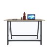 Bàn Đứng Làm Việc Nhóm 4 Người Ván Plywood Chân Sắt STD68037