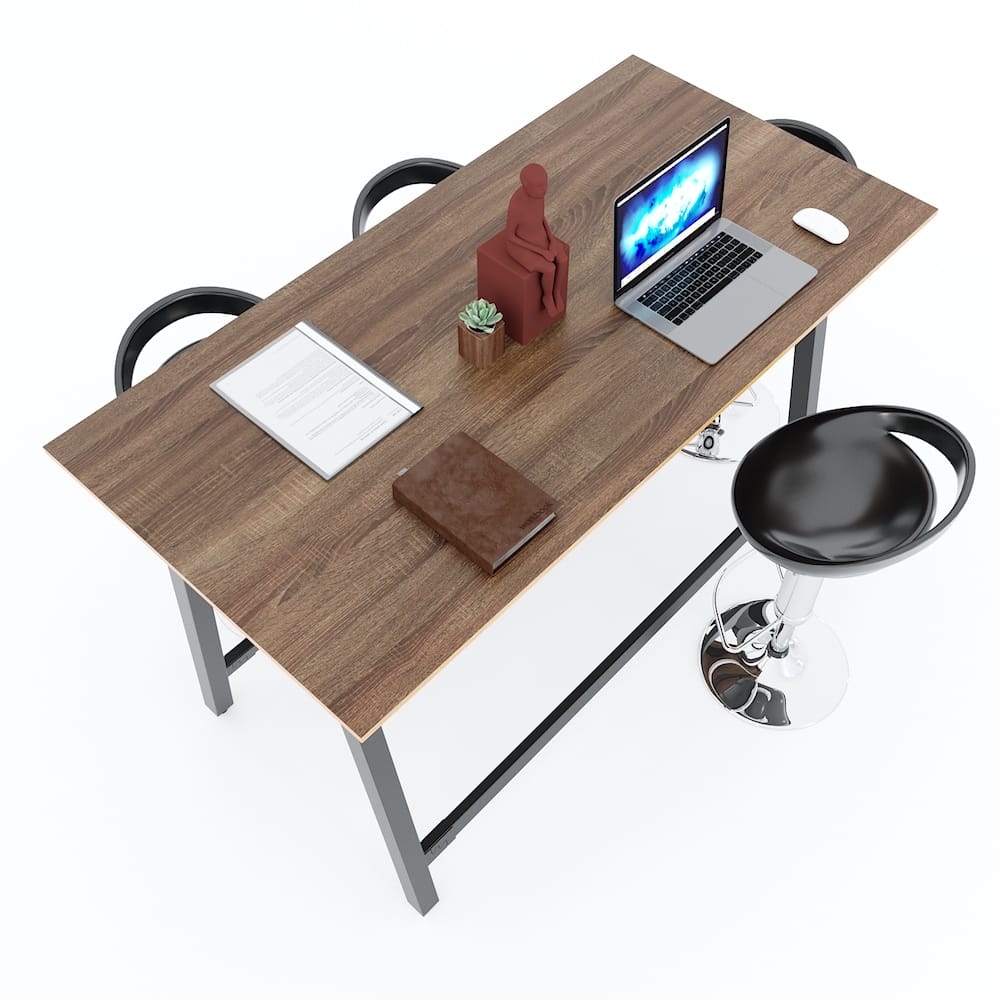 Bàn Đứng Làm Việc Nhóm 4 Người Ván Plywood Chân Sắt STD68037 Bàn Đứng Làm Việc Nhóm 4 Người Ván Plywood Chân Sắt STD68037 - hình 2
