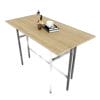 Bàn đứng mặt gỗ Plyood phủ melamin chân sắt lắp ráp STD68034