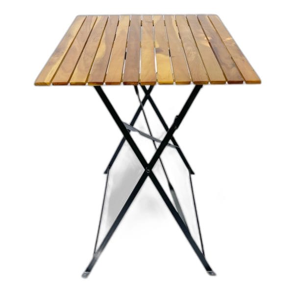 Bàn gấp gọn ngoài trời 60x80cm mặt gỗ tràm CFD68092