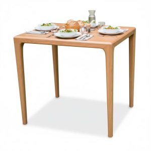 Bàn Neva vuông 80x80cm gỗ Ash - hình 1