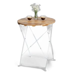 Bàn ngoài trời gấp gọn SHEFIELD 60x60cm gỗ tràm