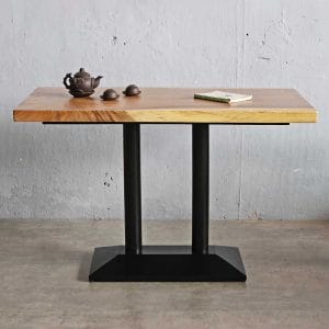 Bàn nhà hàng cafe chữ nhật 120x65cm gỗ me tây CFD68235 - hình 1