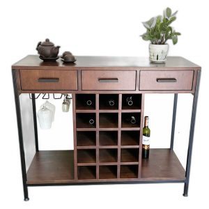 Bàn trang trí kết hợp kệ rượu