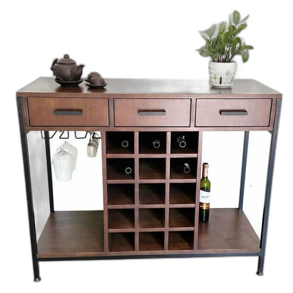 Bàn trang trí kết hợp kệ rượu