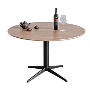 Bàn tròn 120cm gỗ plywood chân sắt