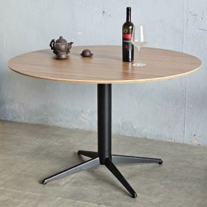 Bàn tròn 120cm gỗ plywood chân sắt - hình 1
