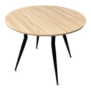 Bàn tròn 1m gỗ Plywood chân sắt côn - hình 1
