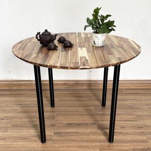Bàn tròn gỗ Tràm chân sắt sơn tĩnh điện - hình 1