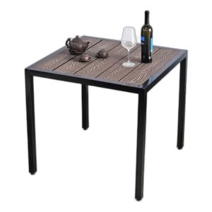 Bàn vuông ngoài trời 80x80cm gỗ nhựa