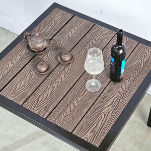 Bàn vuông ngoài trời 80x80cm gỗ nhựa - hình 1