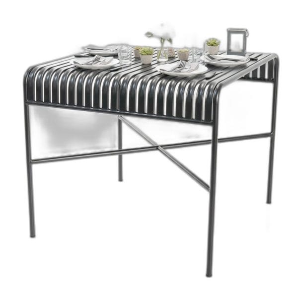 Bàn vuông ngoài trời 80x80cm sắt sơn tĩnh điện