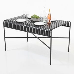 Bàn vuông ngoài trời 80x80cm sắt sơn tĩnh điện - hình 1
