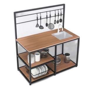 Bếp Mini 120cm gỗ plywood chống nước cho phòng trọ