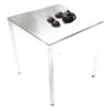Bộ bàn ăn 70cm và 2 ghế nhựa nhiều màu