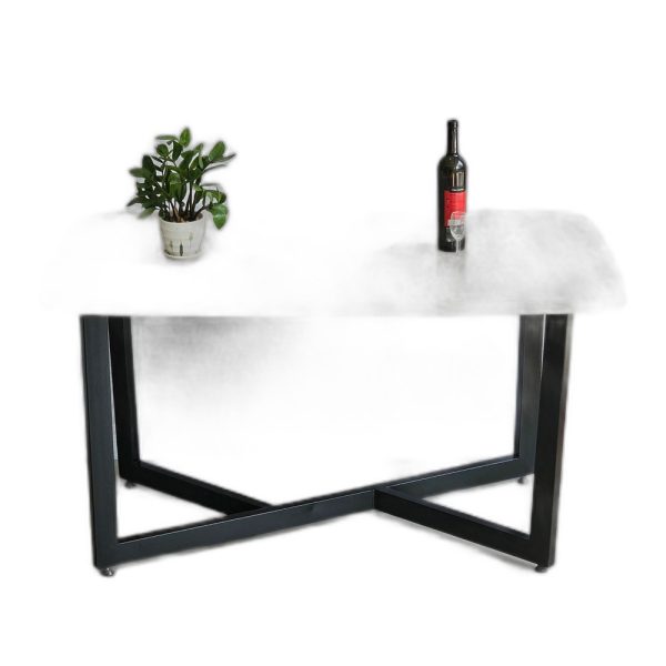 Bộ bàn ăn chữ nhật 140x80cm mặt đá ceramic và 4 ghế ăn