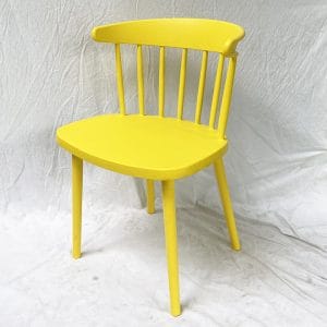Bộ Bàn Cafe Tròn và 2 Ghế Nhựa Nhiều Màu C - hình 1