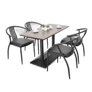 Bộ bàn chữ nhật 4 ghế nhà hàng, cafe - C
