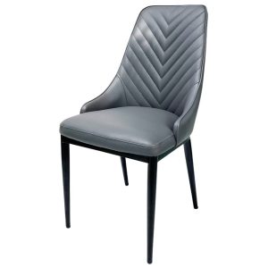 Bộ bàn ghế ăn 4 người bàn ăn gỗ thông ghế nệm xám - hình 1