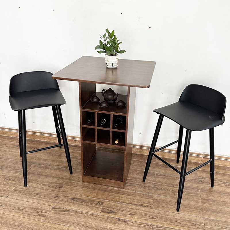 Bộ bàn ghế bar 2 người kết hợp tủ rượu C Bộ bàn ghế bar 2 người kết hợp tủ rượu C - hình 4