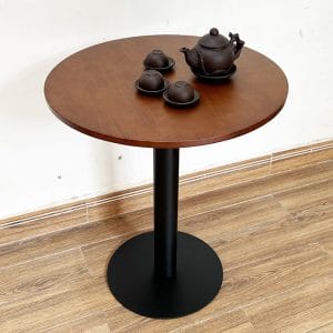 Bộ Bàn Ghế Cafe Gỗ Chân Sắt C - hình 1