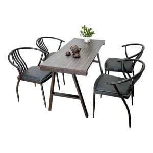 Bộ bàn ghế cafe, nhà hàng 4 người C - hình 1