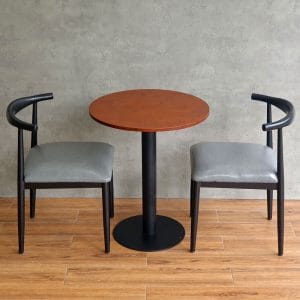 Bộ bàn ghế cafe tròn 2 ghế ngồi C - hình 3