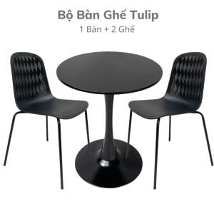 Bộ Bàn Ghế Cafe Tulip C - hình 1
