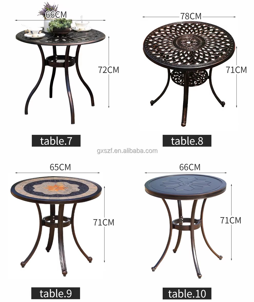 Bộ Bàn Ghế sân vườn nhôm đúc tròn 4 ghế màu đồng Bộ Bàn Ghế sân vườn nhôm đúc tròn 4 ghế màu đồng - hình 1
