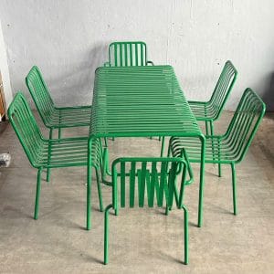 Bộ bàn ghế sắt ngoài trời sơn tĩnh điện nhiều màu - C - hình 1