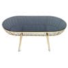 Bộ bàn ghế sofa khung sắt màu vàng đồng CBSF68015