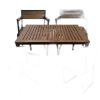 Bộ bàn gỗ 120x75cm và 4 ghế có tay vịn C