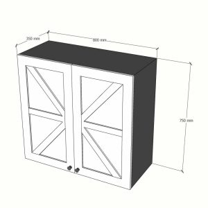 Bộ tủ bếp mini mặt đá hoa cương gỗ cao su - hình 1