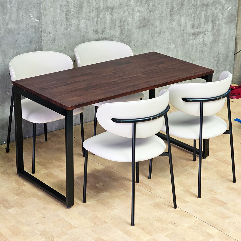 Combo bàn ăn chữ nhật 140x70cm và 4 ghế Orleando Combo bàn ăn chữ nhật 140x70cm và 4 ghế Orleando - hình 2