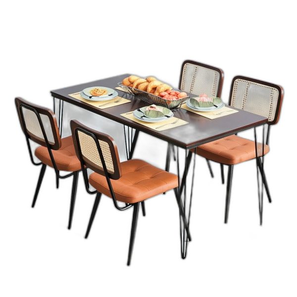 Combo bàn ăn chữ nhật và 4 ghế Copine